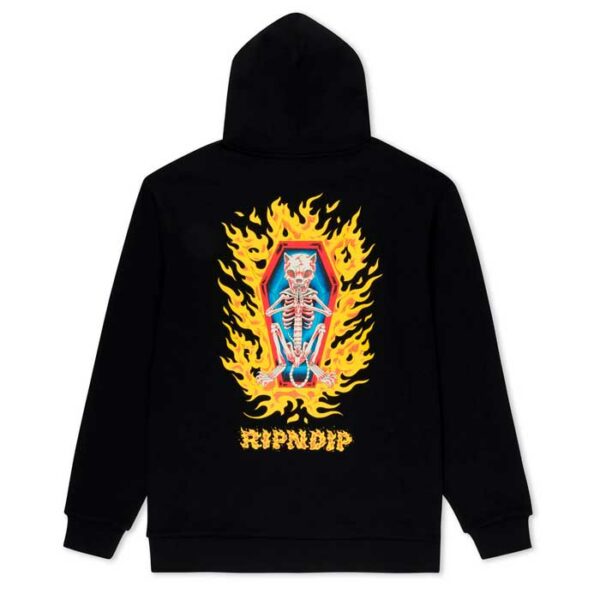 Sudadera RIPNDIP Burn In Heck Black - Imagen 3