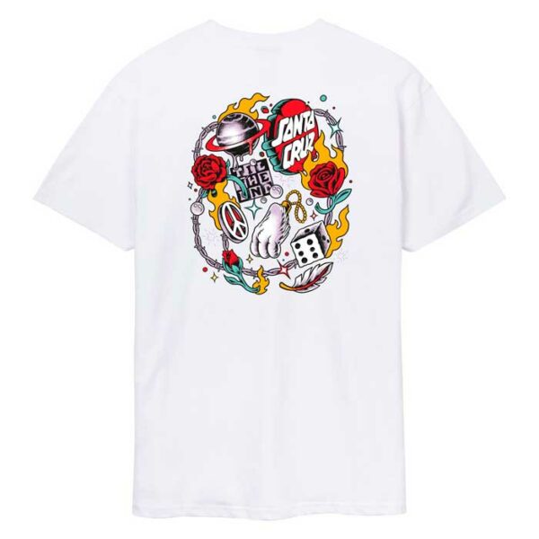 Camiseta SANTA CRUZ Lucky Day White - Imagen 4