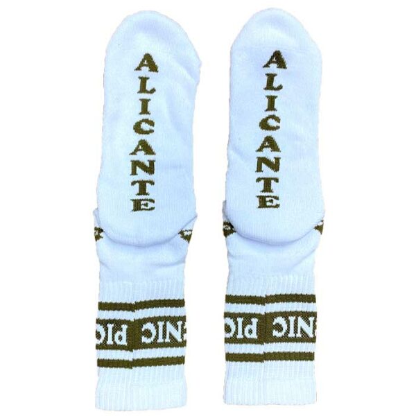 Calcetines PICNIC White/Olive Green - Imagen 2