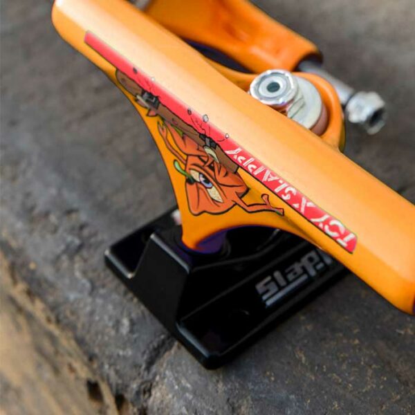 Ejes SLAPPY X TOY MACHINE Hollow Lights Orange/Black 8.25" - Imagen 6