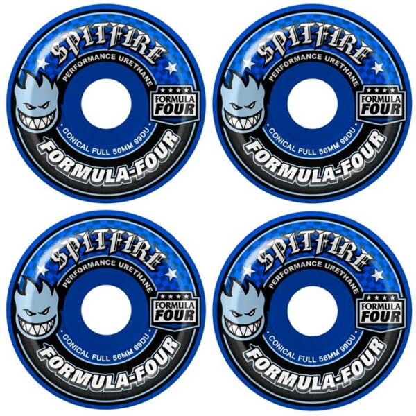 Ruedas SPITFIRE F4 Conical Full Navy 99A/56mm - Imagen 2