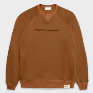 Sudadera CATERPILLAR Embroidery Crewneck Brown