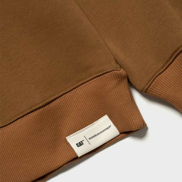 Sudadera CATERPILLAR Embroidery Work Crewneck Brown - Imagen 4