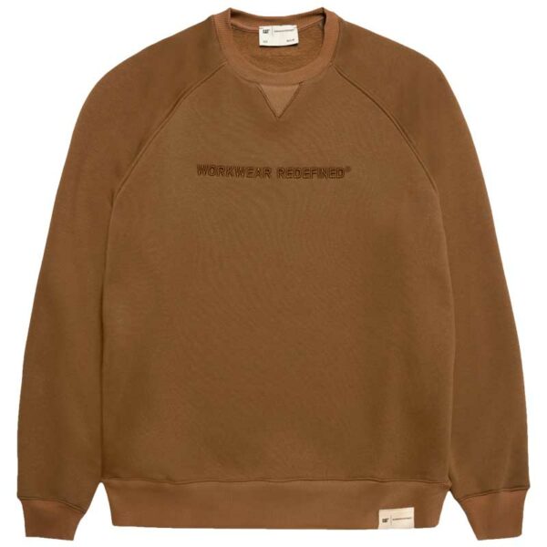 Sudadera CATERPILLAR Embroidery Work Crewneck Brown