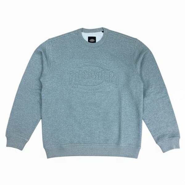 Sudadera THRASHER X DICKIES Crewneck Grey