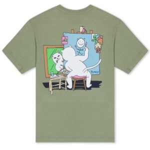 Camiseta RIPNDIP Nerman Rockwell Dusty Olive