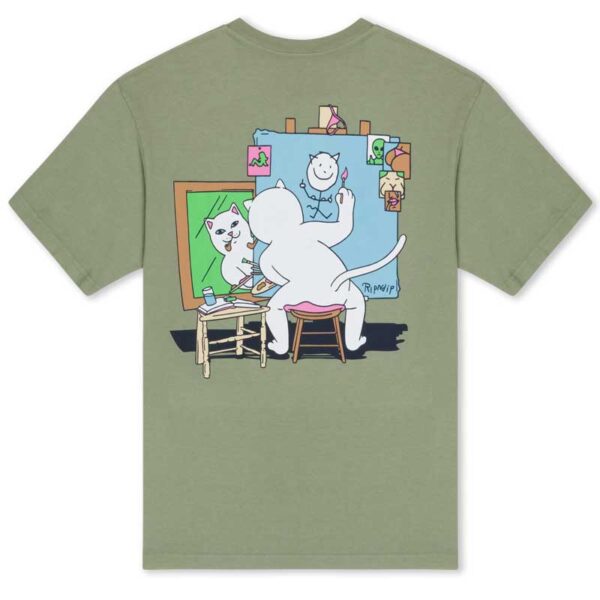 Camiseta RIPNDIP Nerman Rockwell Dusty Olive