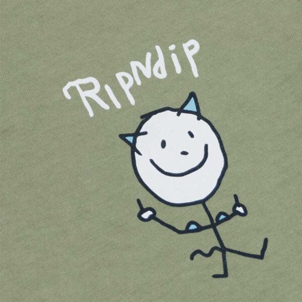 Camiseta RIPNDIP Nerman Rockwell Dusty Olive - Imagen 3