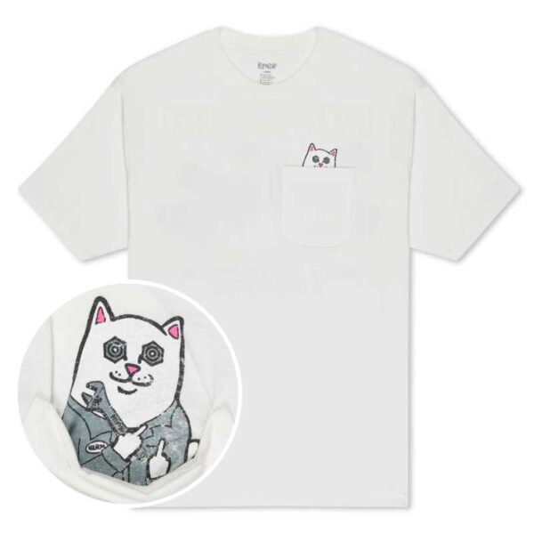 Camiseta RIPNDIP Nut Then Bolt Pocket Bone - Imagen 2