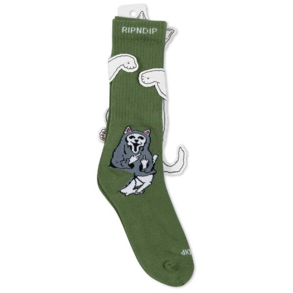Calcetines RIPNDIP Trick Or Treat Green - Imagen 3