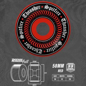 Ruedas SPITFIRE X THRASHER Oath F4 Radial Full 99A/58mm